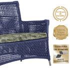 1 Sofá Área E Mesa Igapó Alumínio Pintura Fendi Corda Náutica