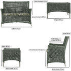 1 Sofá Área E Mesa Igapó Alumínio Pintura Fendi Corda Náutica