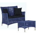 1 Sofá Área E Mesa Igapó Alumínio Pintura Fendi Corda Náutica