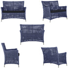 1 Sofá Área E Mesa Igapó Alumínio Pintura Fendi Corda Náutica