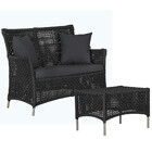 1 Sofá Área E Mesa Igapó Alumínio Pintura Fendi Corda Náutica