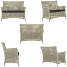 1 Sofá Área E Mesa Igapó Alumínio Pintura Fendi Corda Náutica