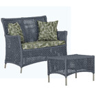 1 Sofá Área E Mesa Igapó Alumínio Pintura Fendi Corda Náutica