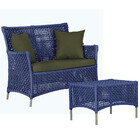 1 Sofá Área E Mesa Igapó Alumínio Pintura Fendi Corda Náutica