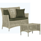 1 Sofá Área E Mesa Igapó Alumínio Pintura Fendi Corda Náutica