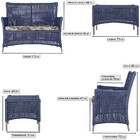 1 Sofá Área E Mesa Igapó Alumínio Pintura Fendi Corda Náutica