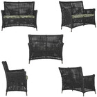 1 Sofá Área E Mesa Igapó Alumínio Pintura Marrom Corda Náutic