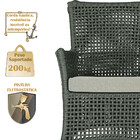 1 Sofá Área E Mesa Igapó Alumínio Pintura Marrom Corda Náutic