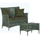 1 Sofá Área E Mesa Igapó Alumínio Pintura Marrom Corda Náutic