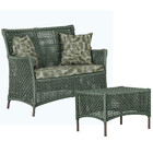 1 Sofá Área E Mesa Igapó Alumínio Pintura Marrom Corda Náutic