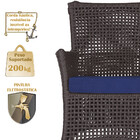 1 Sofá Área E Mesa Igapó Alumínio Pintura Preta Corda Náutica