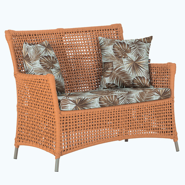 1 Sofá Área Externa Igapó Alumínio Pintura Fendi Corda Náutic