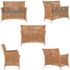 1 Sofá Área Externa Igapó Alumínio Pintura Fendi Corda Náutic