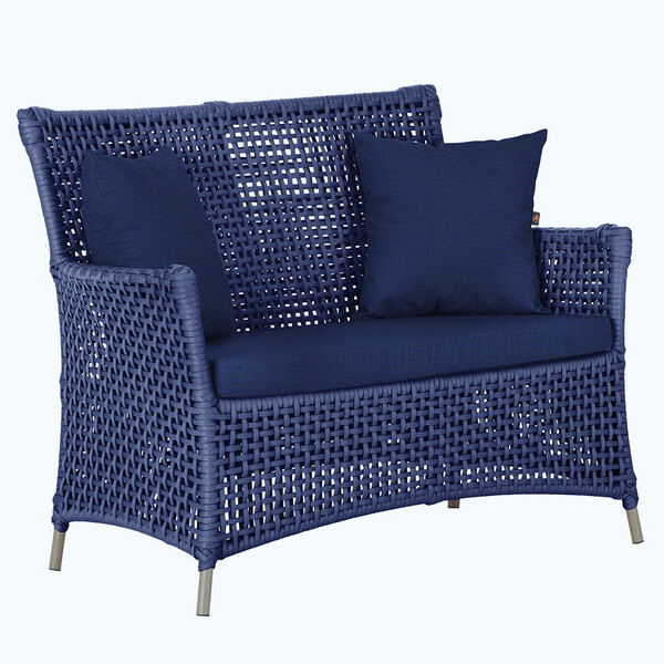 1 Sofá Área Externa Igapó Alumínio Pintura Fendi Corda Náutic