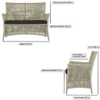 1 Sofá Área Externa Igapó Alumínio Pintura Fendi Corda Náutic