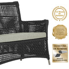 1 Sofá Área Externa Igapó Alumínio Pintura Fendi Corda Náutic