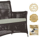 1 Sofá Área Externa Igapó Alumínio Pintura Fendi Corda Náutic