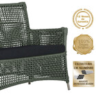 1 Sofá Área Externa Igapó Alumínio Pintura Fendi Corda Náutic