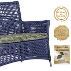 1 Sofá Área Externa Igapó Alumínio Pintura Fendi Corda Náutic