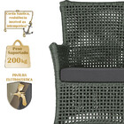 1 Sofá Área Externa Igapó Alumínio Pintura Fendi Corda Náutic