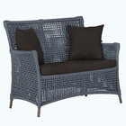 1 Sofá Área Externa Igapó Alumínio Pintura Marrom Corda Náuti