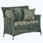 1 Sofá Área Externa Igapó Alumínio Pintura Marrom Corda Náuti