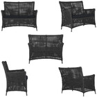 1 Sofá Área Externa Igapó Alumínio Pintura Preta Corda Náutic