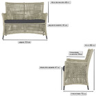 1 Sofá Área Externa Igapó Alumínio Pintura Preta Corda Náutic