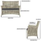 1 Sofá Área Externa Igapó Alumínio Pintura Preta Corda Náutic