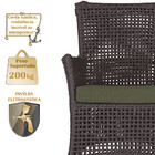 1 Sofá Área Externa Igapó Alumínio Pintura Preta Corda Náutic