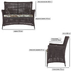 1 Sofá Área Externa Igapó Alumínio Pintura Preta Corda Náutic