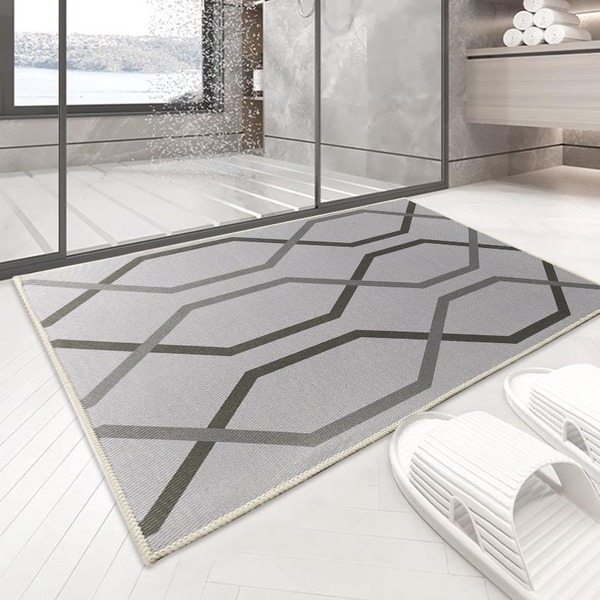 1 Tapete Banheiro Antiderrapante Macio Antimofo Dona7 45x65