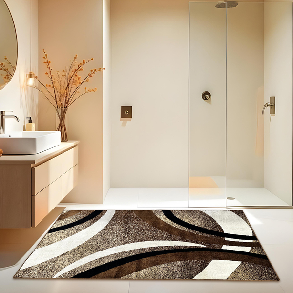 1 Tapete Banheiro Belga Grande Absorve Es Mo 100 X 140 Vr - D