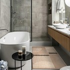 1 Tapete Banheiro Grande Antimofo Soft Macio Js Rg35ta 50x80