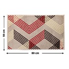 1 Tapete Banheiro Grande Antimofo Soft Macio Js Rm35ta 50x80