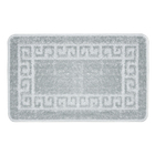 1 Tapete Banheiro Grego Antiderrapante Macio Ce Cz 40x60