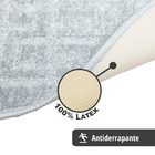 1 Tapete Banheiro Grego Antiderrapante Macio Ce Cz 40x60