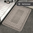 1 Tapete Banheiro Grego Antiderrapante Macio Ce Ka 40x60