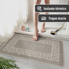 1 Tapete Banheiro Grego Antiderrapante Macio Ce Ka 40x60