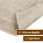 1 Tapete Banheiro Lavabo Algodão Absorvente Macio Mtbg 40x60