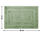 1 Tapete Banheiro Lavabo Algodão Absorvente Macio Mtvd 40x60