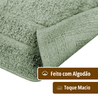 1 Tapete Banheiro Lavabo Algodão Absorvente Macio Mtvd 40x60