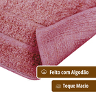 1 Tapete Banheiro Lavabo Algodão Absorvente Macio Mtvm 40x60