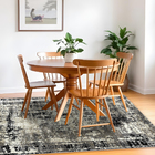 1 Tapete Belga Sala De Jantar Mesa Grande Es Mo 140 X 200 D3