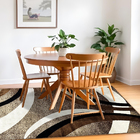 1 Tapete Belga Sala De Jantar Mesa Grande Es Mo 140 X 200 D4