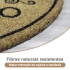 1 Tapete Capacho Fibra Coco Antiderrapante 33x60 Meia Lua E2
