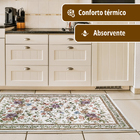 1 Tapete Cozinha Antiderrapante Alto Padrão 60 X 90 Ja M03 -