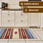 1 Tapete Cozinha Kilim Original Algodão Absorvente 60x90 Vr -