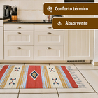 1 Tapete Cozinha Kilim Original Algodão Absorvente 60x90 Vr -