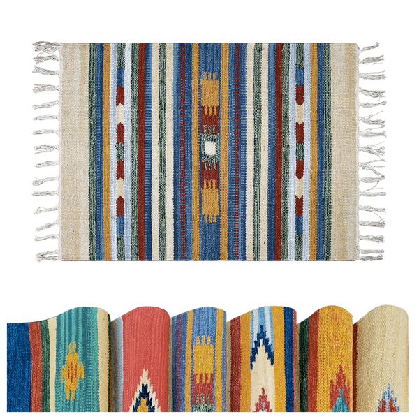 1 Tapete Cozinha Kilim Original Algodão Absorvente 60x90 Vr -
